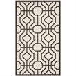 Pemberly Row Polypropylene Ivory Indoor Outdoor Rug - 3' x 5'