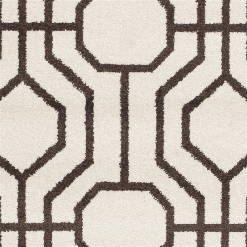 Pemberly Row Polypropylene Ivory Indoor Outdoor Rug - 5' x 8'