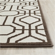 Pemberly Row Polypropylene Ivory Indoor Outdoor Rug - 5' x 8'