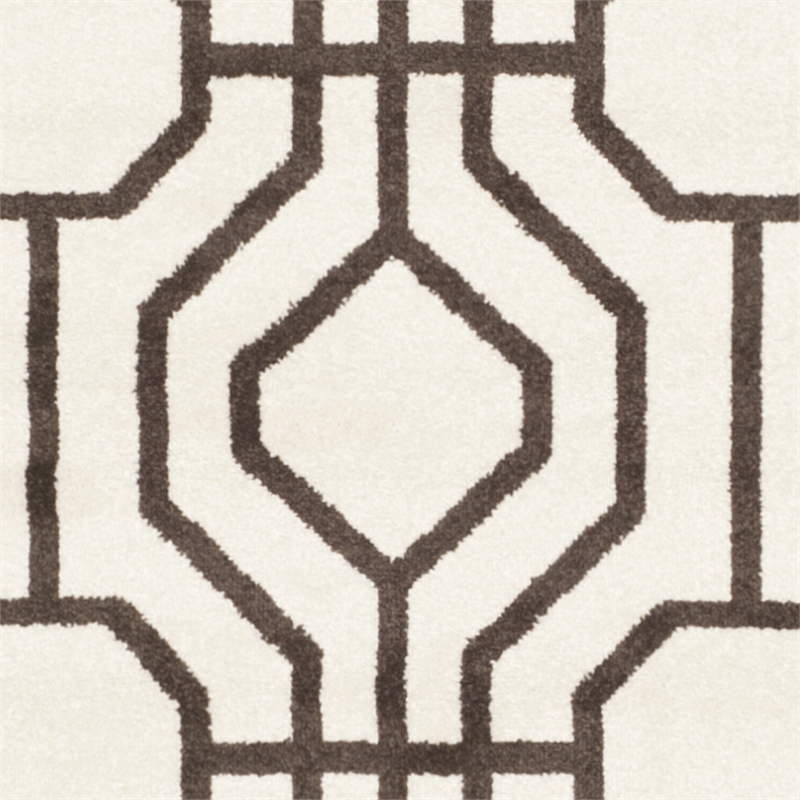 Pemberly Row Polypropylene Ivory Indoor Outdoor Rug - 8' x 10'