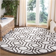 Pemberly Row Polypropylene Ivory Indoor Outdoor Rug - Round 7'