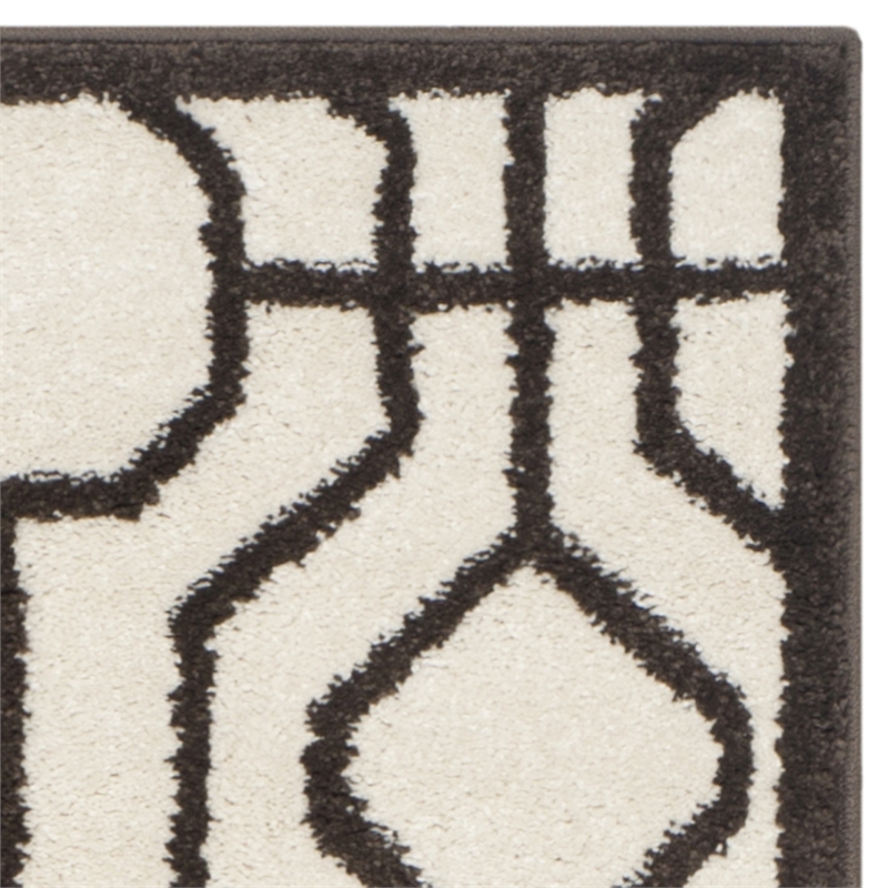 Pemberly Row Polypropylene Ivory Indoor Outdoor Rug - Runner 2'3