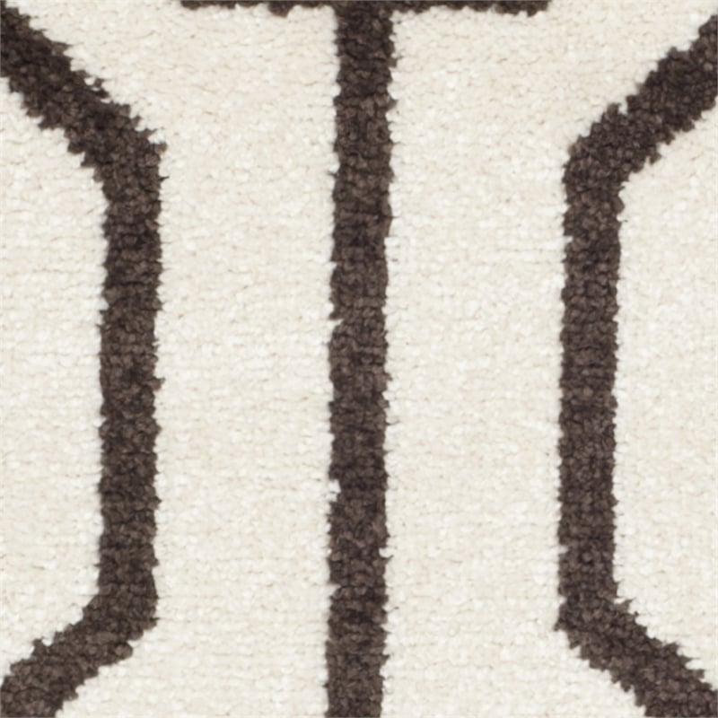 Pemberly Row Polypropylene Ivory Indoor Outdoor Rug - Runner 2'6