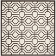 Pemberly Row Polypropylene Ivory Indoor Outdoor Rug - Square 7'