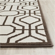 Pemberly Row Polypropylene Ivory Indoor Outdoor Rug - Square 7'