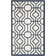 Pemberly Row Polypropylene Ivory Indoor Outdoor Rug - 3' x 5'