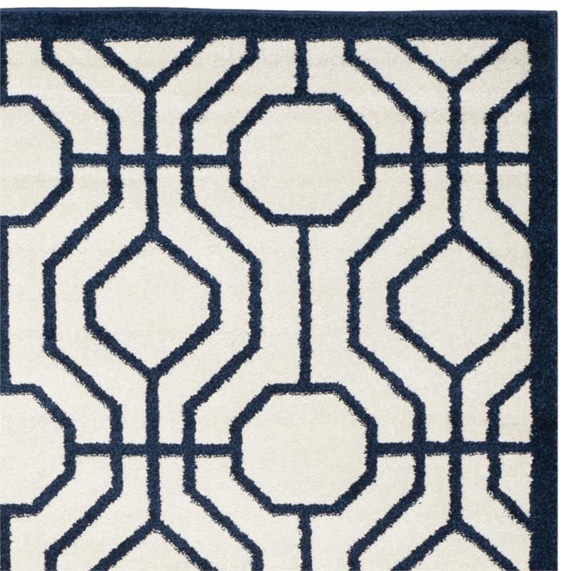 Pemberly Row Polypropylene Ivory Indoor Outdoor Rug - 8' x 10'