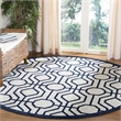 Pemberly Row Polypropylene Ivory Indoor Outdoor Rug - Round 7'