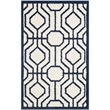 Pemberly Row Polypropylene Ivory Indoor Outdoor Rug - Runner 2'6