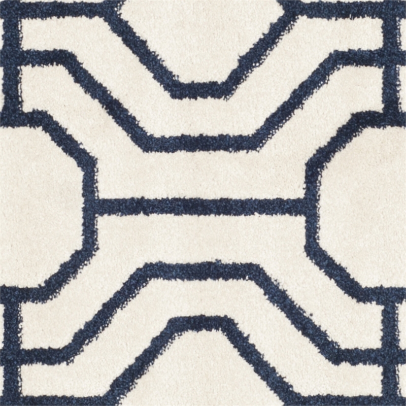 Pemberly Row Polypropylene Ivory Indoor Outdoor Rug - Square 7'