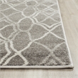 Pemberly Row Polypropylene Grey Indoor Outdoor Rug - 6' x 9'