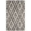 Pemberly Row Polypropylene Grey Indoor Outdoor Rug - Runner 2'6