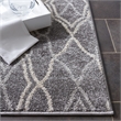 Pemberly Row Polypropylene Grey Indoor Outdoor Rug - Runner 2'6