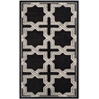 Pemberly Row Polypropylene Anthracite Indoor Outdoor Rug - 3' x 5'