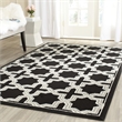 Pemberly Row Polypropylene Anthracite Indoor Outdoor Rug - 5' x 8'