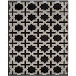 Pemberly Row Polypropylene Anthracite Indoor Outdoor Rug - 9' x 12'