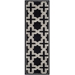 Pemberly Row Polypropylene Anthracite Indoor Outdoor Rug - Runner 2'3