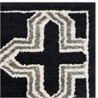 Pemberly Row Polypropylene Anthracite Indoor Outdoor Rug - Runner 2'3