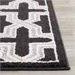 Pemberly Row Polypropylene Anthracite Indoor Outdoor Rug - Runner 2'3