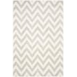 Pemberly Row Polypropylene Light Grey Indoor Outdoor Rug - 6' x 9'