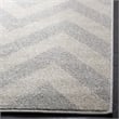 Pemberly Row Polypropylene Light Grey Indoor Outdoor Rug - 6' x 9'