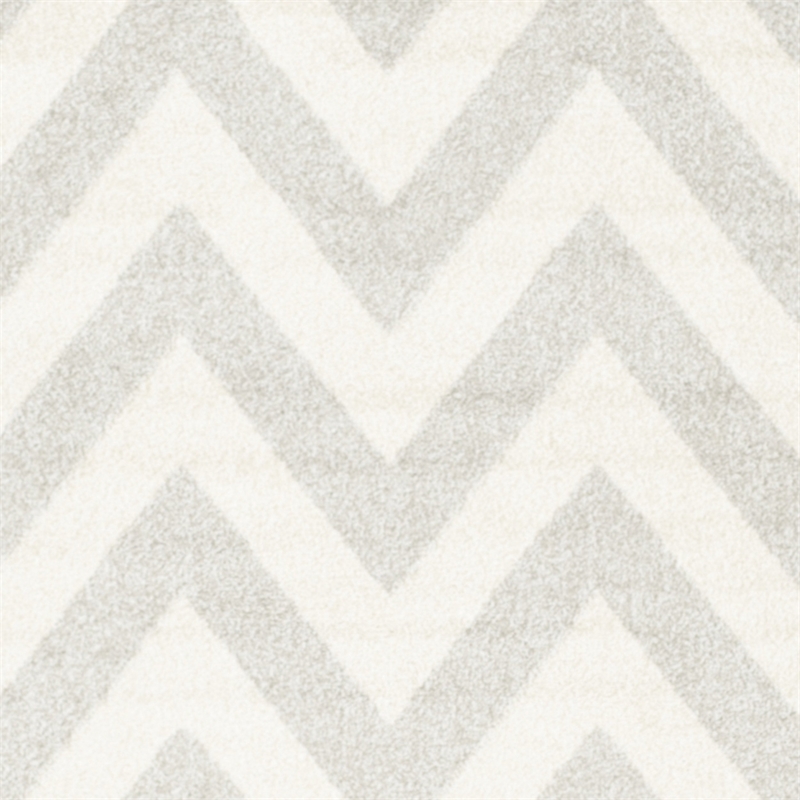 Pemberly Row Polypropylene Light Grey Indoor Outdoor Rug - 9' x 12'