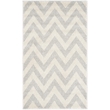 Pemberly Row Polypropylene Light Grey Indoor Outdoor Rug - Runner 2'6