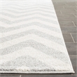 Pemberly Row Polypropylene Light Grey Indoor Outdoor Rug - Square 7'