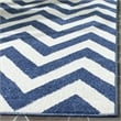 Pemberly Row Polypropylene Navy Indoor Outdoor Rug - 2'6