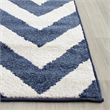 Pemberly Row Polypropylene Navy Indoor Outdoor Rug - 10' x 14'