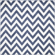 Pemberly Row Polypropylene Navy Indoor Outdoor Rug - Square 7'