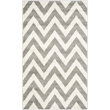 Pemberly Row Polypropylene Dark Grey Indoor Outdoor Rug - 4' x 6'