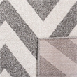 Pemberly Row Polypropylene Dark Grey Indoor Outdoor Rug - 4' x 6'