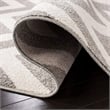 Pemberly Row Polypropylene Dark Grey Indoor Outdoor Rug - 5' x 8'