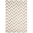 Pemberly Row Polypropylene Wheat Indoor Outdoor Rug - 6' x 9'