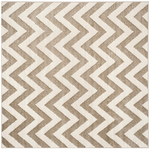 Pemberly Row Polypropylene Wheat Indoor Outdoor Rug - Square 7'
