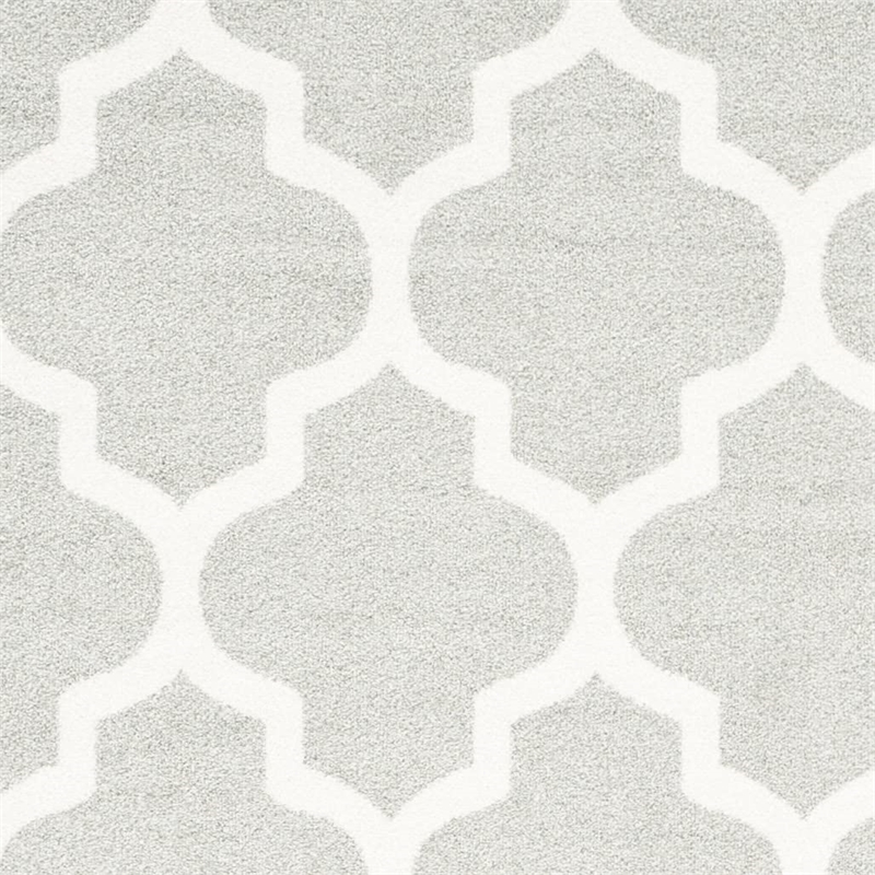 Pemberly Row Polypropylene Light Grey Indoor Outdoor Rug - 8' x 10'