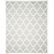 Pemberly Row Polypropylene Light Grey Indoor Outdoor Rug - 10' x 14'