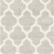 Pemberly Row Polypropylene Light Grey Indoor Outdoor Rug - Runner 2'3