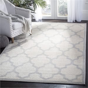 Pemberly Row Polypropylene Beige Indoor Outdoor Rug - 8' x 10'
