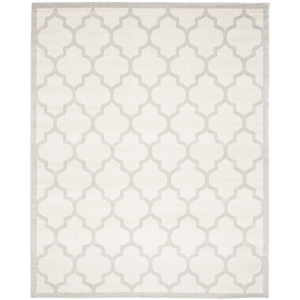 Pemberly Row Polypropylene Beige Indoor Outdoor Rug - 9' x 12'