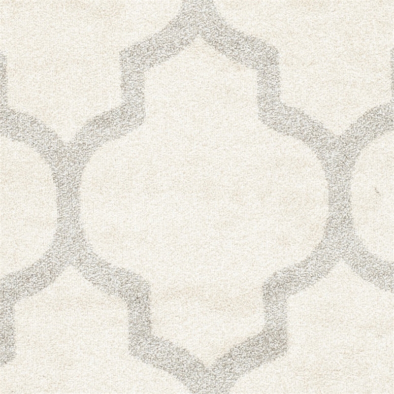 Pemberly Row Polypropylene Beige Indoor Outdoor Rug - Round 9'