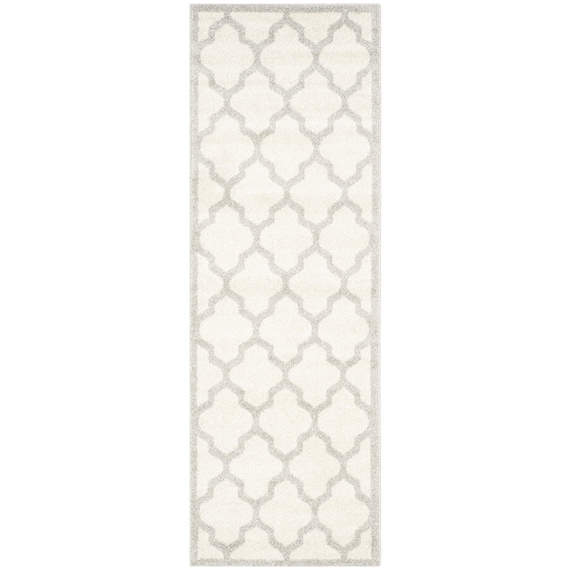 Pemberly Row Polypropylene Beige Indoor Outdoor Rug - Runner 2'3