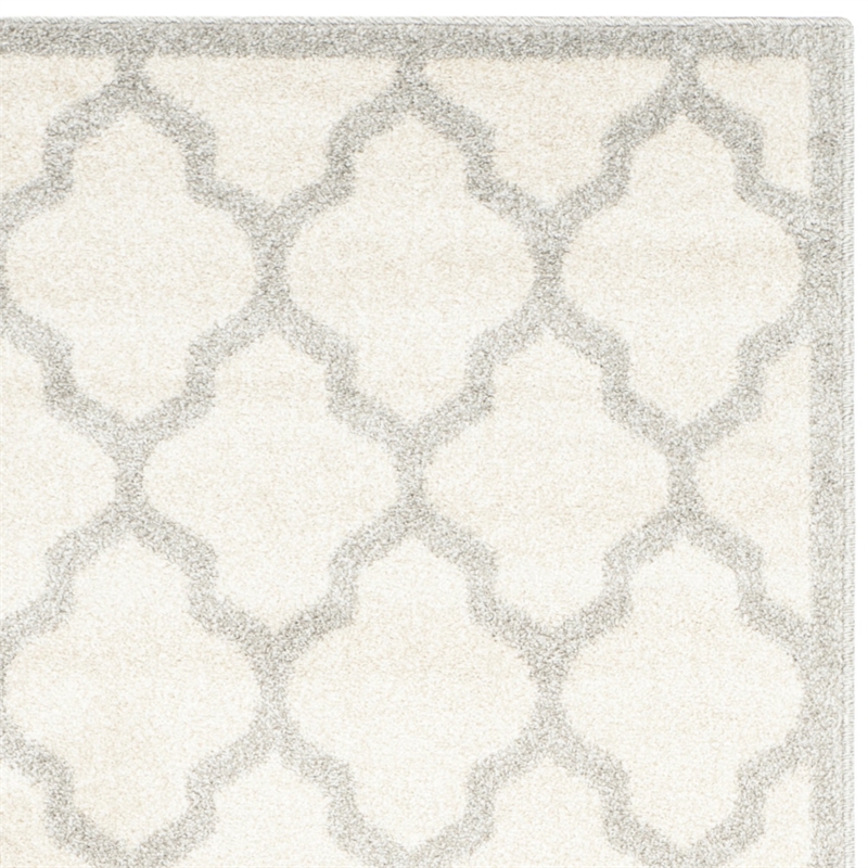 Pemberly Row Polypropylene Beige Indoor Outdoor Rug - Runner 2'3