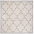Pemberly Row Polypropylene Beige Indoor Outdoor Rug - Square 5'