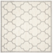 Pemberly Row Polypropylene Beige Indoor Outdoor Rug - Square 7'