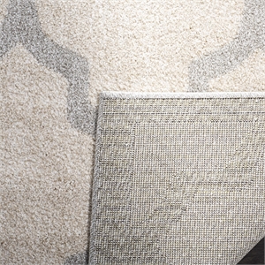 Pemberly Row Polypropylene Beige Indoor Outdoor Rug - Square 9'