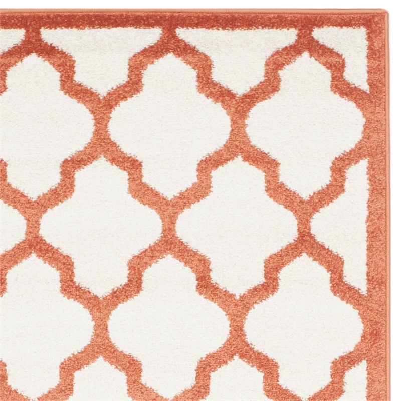Pemberly Row Polypropylene Beige Indoor Outdoor Rug - 2'3