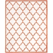 Pemberly Row Polypropylene Beige Indoor Outdoor Rug - 8' x 10'