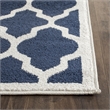 Pemberly Row Polypropylene Navy Indoor Outdoor Rug - 2'3